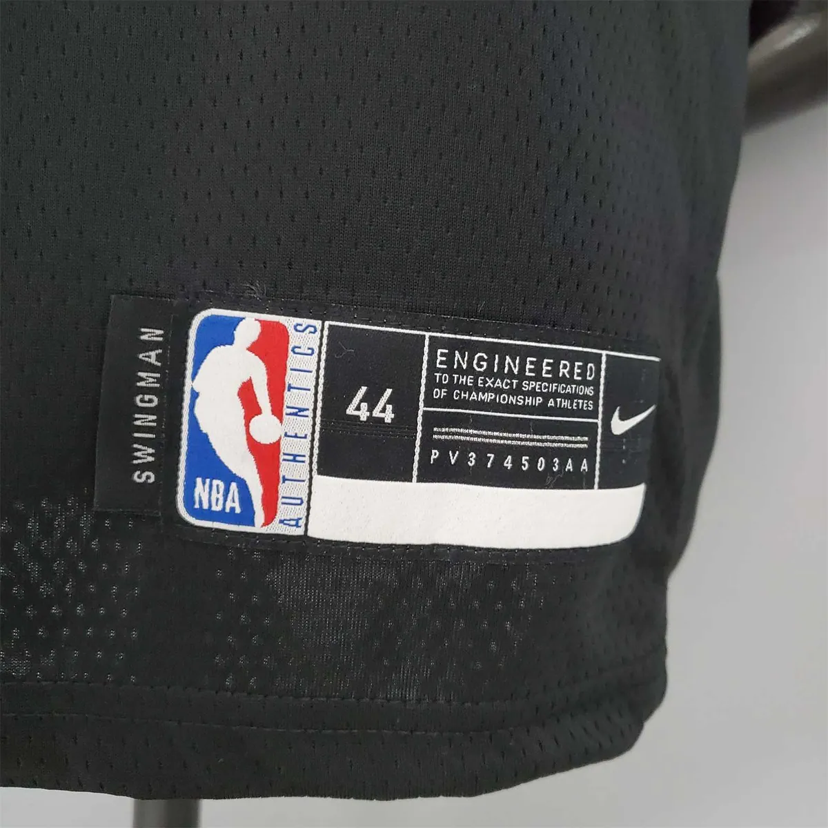 2021 MITHCHLL#45 Jazz City Edition Jersey Black Red 7