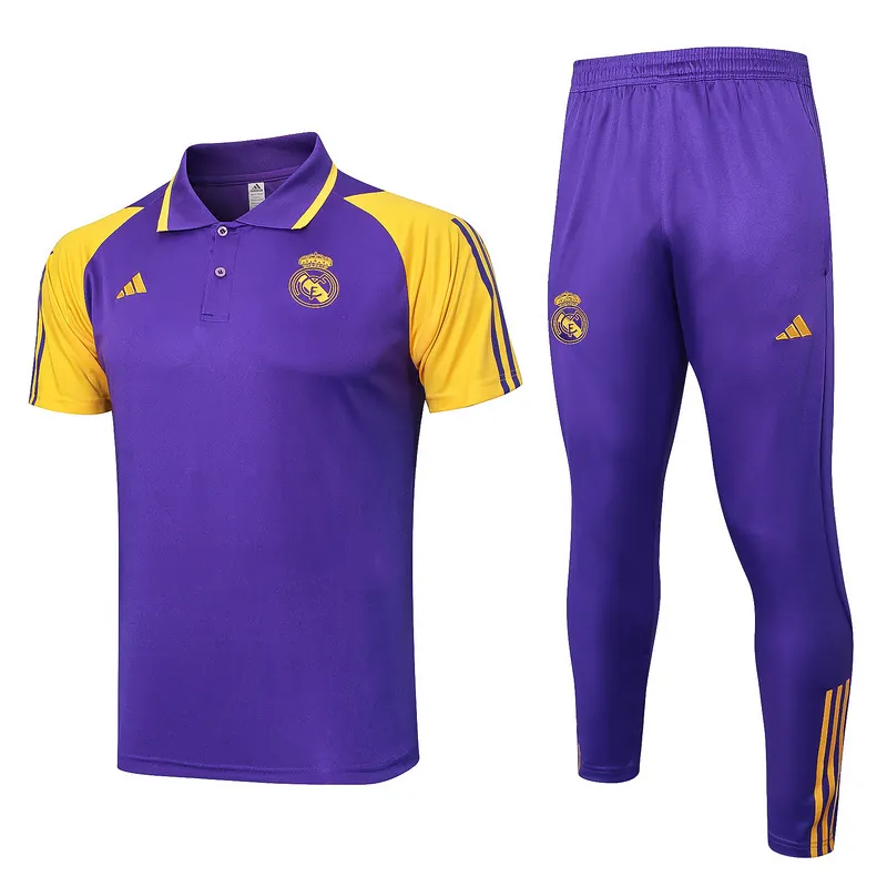 23-24 Real Madrid Purple Polo Suits Jerseys World Yupoo 3