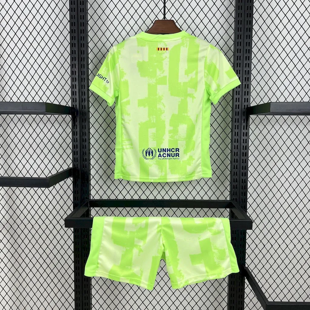 24-25 Barcelona Third Travis Scott Edition Kid Kits Youth Apparels Soccer AAAAJersey Yupoo 4