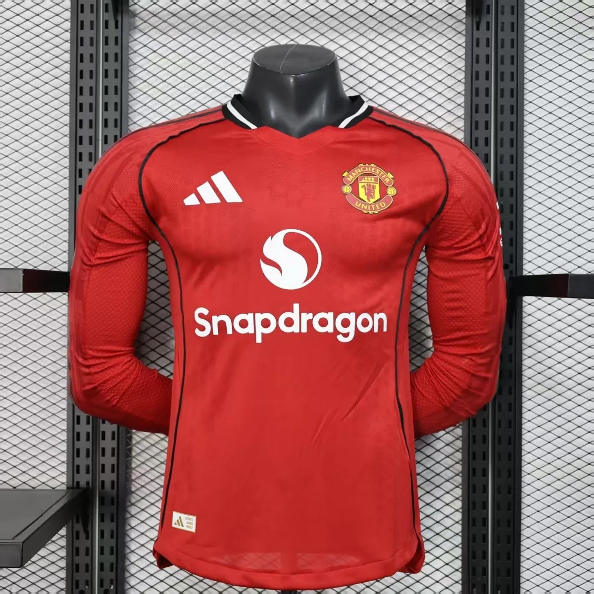 25-26 Manchester United Home Kit Player Version Long Sleeve Shirt AAAAJersey Wholesale Yupoo 5