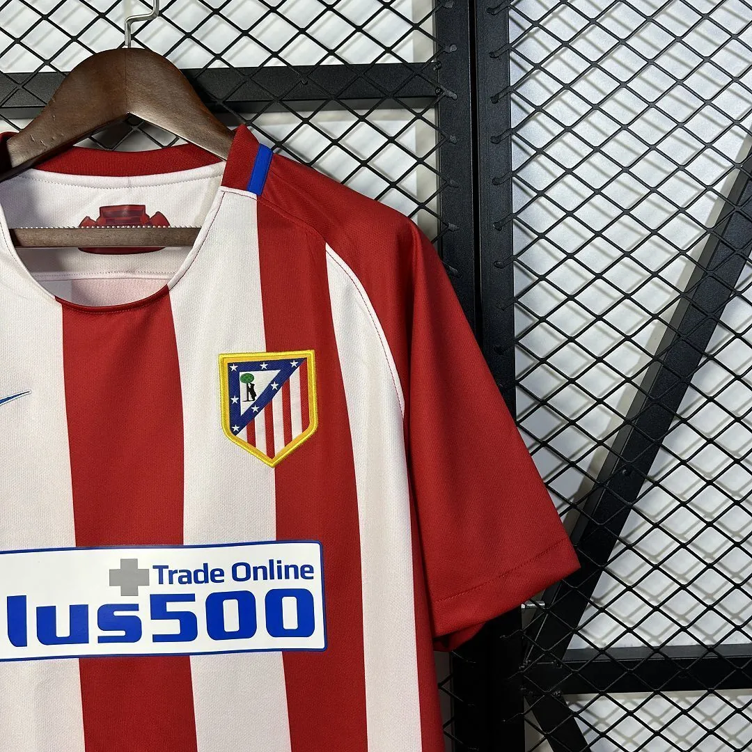 16-17 Atletico Madrid Home Retro Kit Vintage Shirt Soccer AAAAJersey Yupoo 4