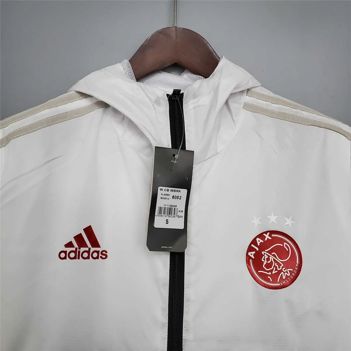 20-21 Ajax Black &amp; White Windbreaker 1