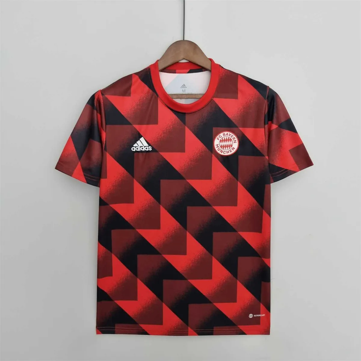 22-23 Bayern training kit red geometric pattern 7