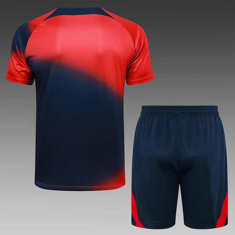 23-24 PSG Pre-Match Kits Red&Navy Training Suits Cheap Jerseys Yupoo 1