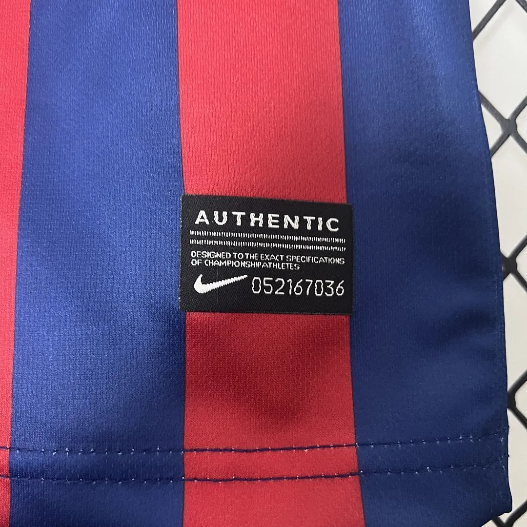 13-14 Barcelona Home Retro Kids Kits Children Shirt Cheap Jersey Yupoo 5