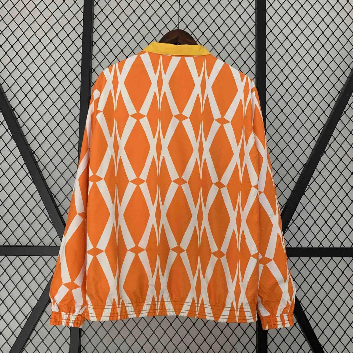 2024 Ivory Coast Reversible Windbreaker Yellow&Orange Double-Sides Jacket Soccer Jerseys For Sa 6
