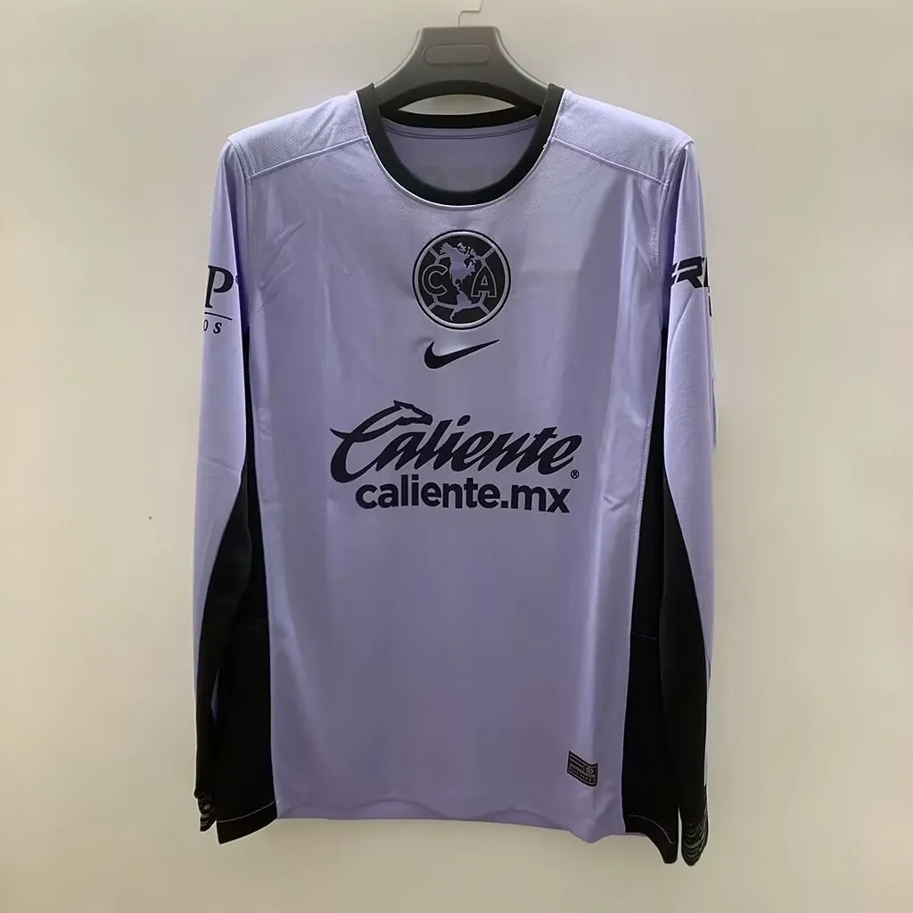 23-24 Club de Futbol America Third Kit Long Sleeve Purple Cheap Jersey Yupoo 2