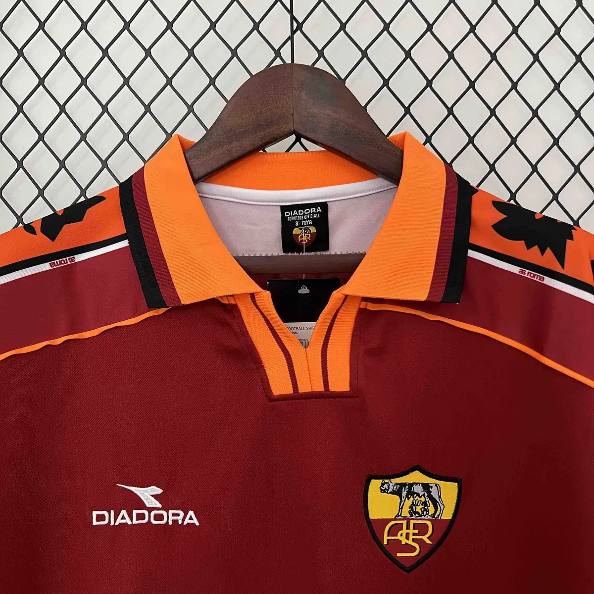 98-99 Roma Home Retro Kit Soccer Uniform AAAAJerseys Dropshipping Yupoo 6