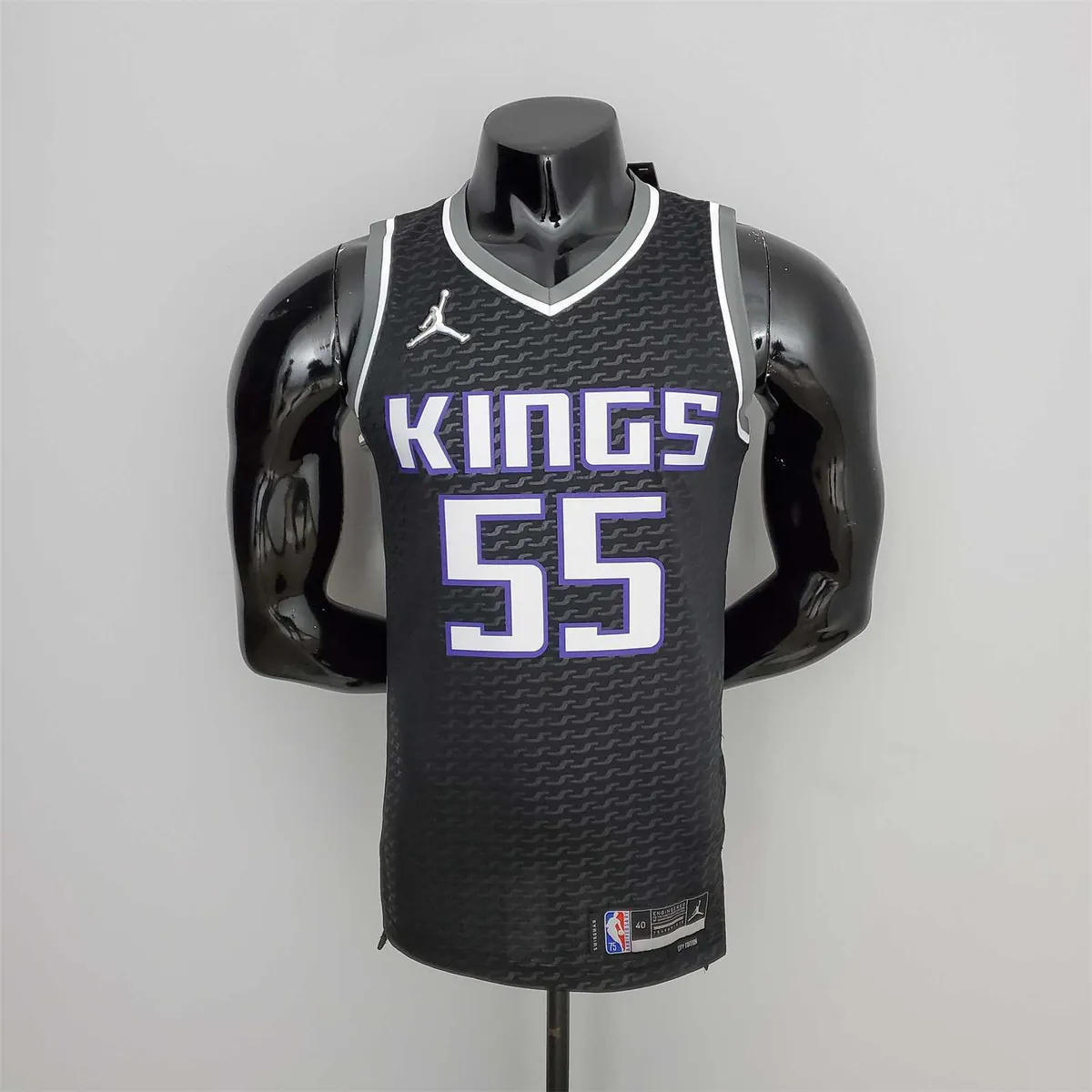 75th Anniversary Williams#55 Jordan Kings Black NBA Jersey 9