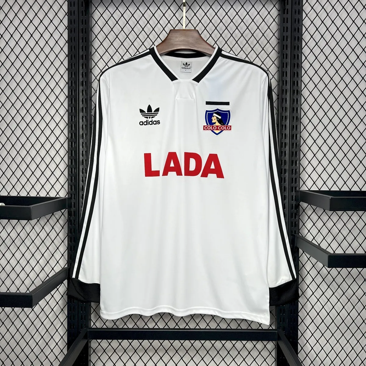 1991 Colo Colo Home Retro Kit Vintage Long Sleeve Shirt Football AAAAJersey Wholesale Yupoo 5