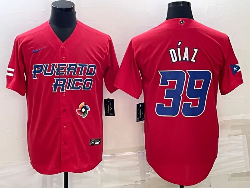 Puerto Rico 2023 World Cup Baseball Jerseys 12