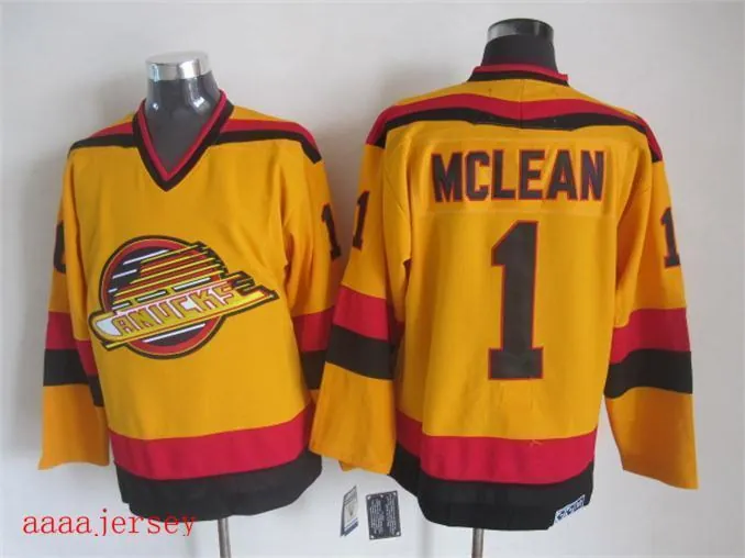 Vancouver Canucks retro ice hockey jersey M-3XL 温哥华加人队复古冰球服 1