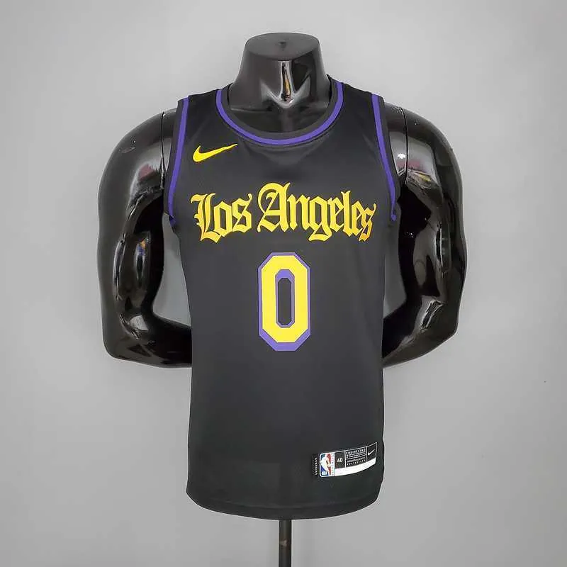 2021 YOUNG#0 Los Angeles Lakers Black Latin Black 8