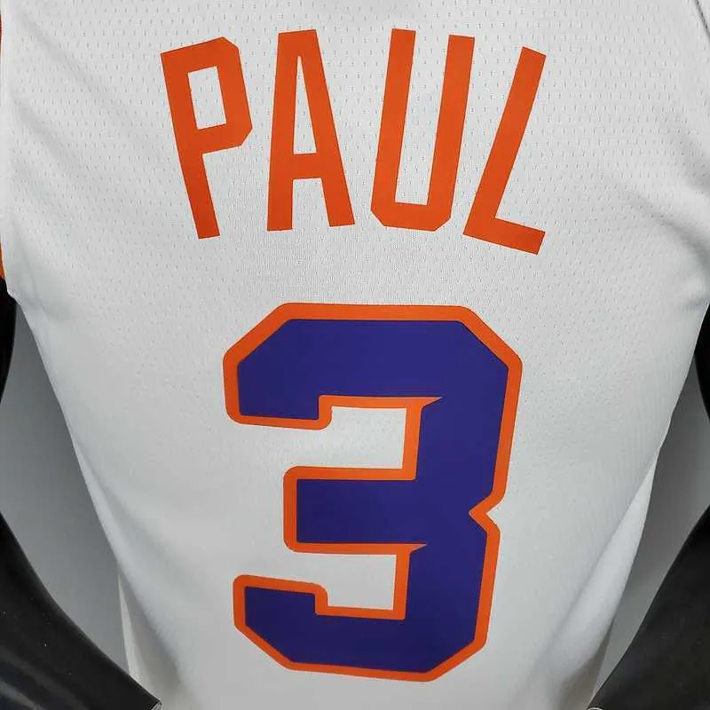 PAUL#3 Phoenix Suns White 8