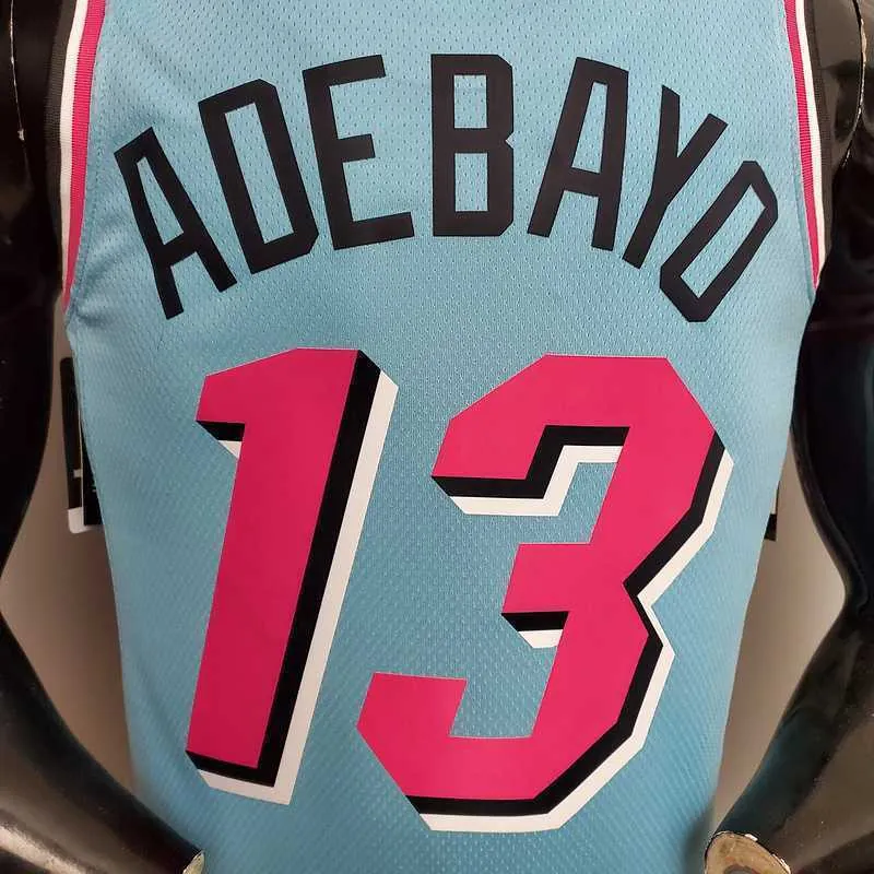 ADEBAYO#13 Miami Heat V-neck blue 6