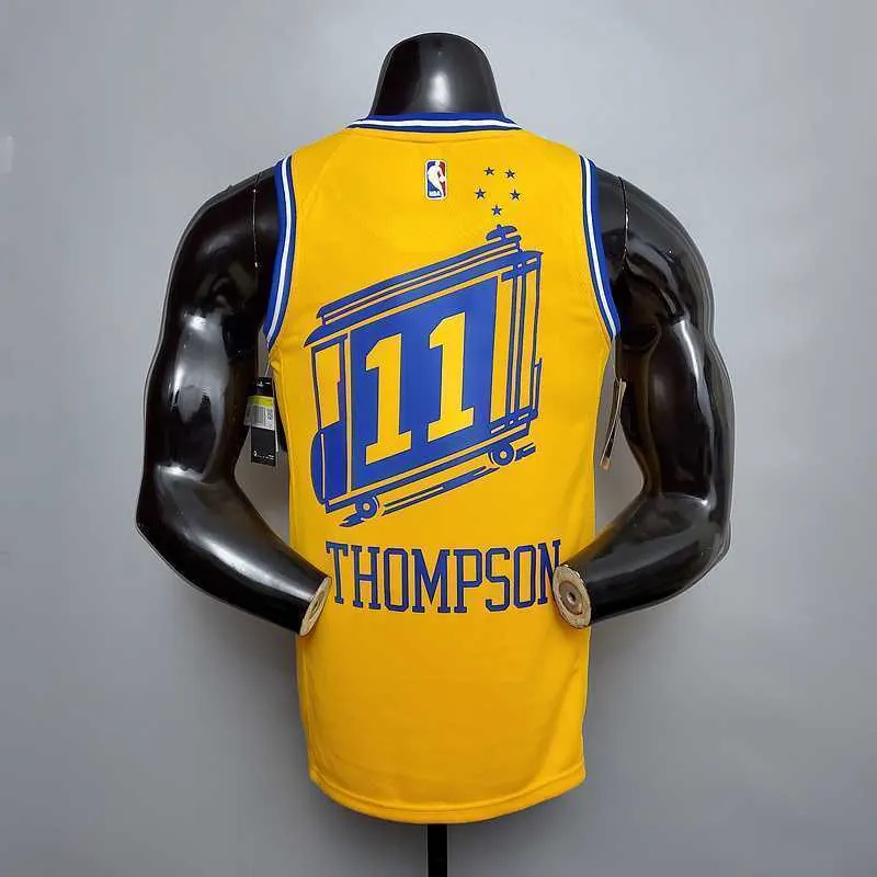 Tram version THOMPSON#11 Golden State Warriors yellow 5