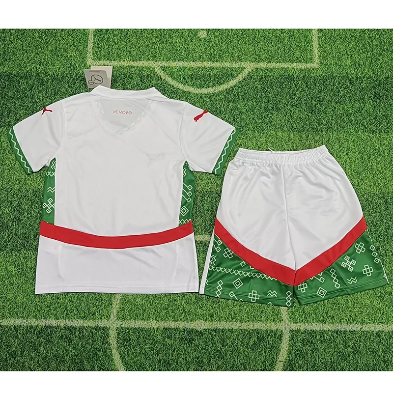 24-25 Morocco Away Kid Kits Youth Apparels Soccer AAAAJersey Yupoo 1
