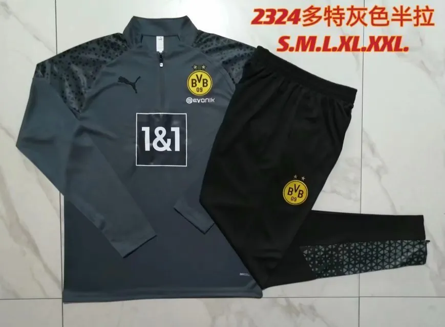 23-24 Dortmund Long Sleeve Training Suit Yupoo 3