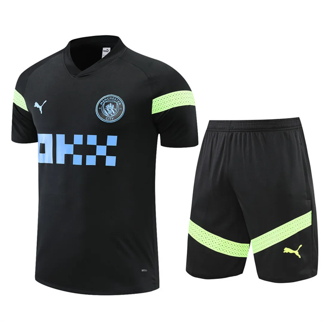 22-23 Manchester City Training Kit Black 13