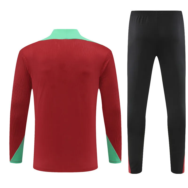 2024 Portugal Player Version Long Sleeve Training Suit Football Shirts 3