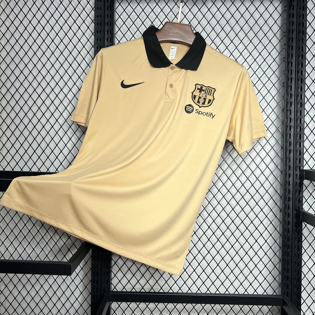 24-25 Barcelona Yellow POLO Shirt Sport AAAAJersey Yupoo 3