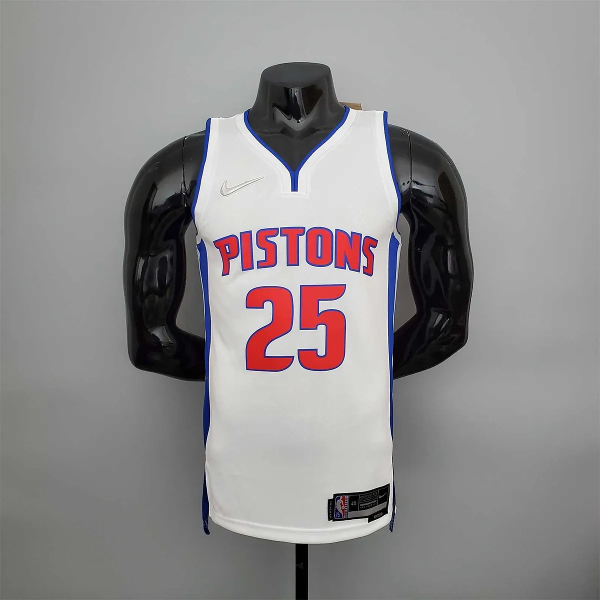 75th Anniversary Rose #25 Pistons White 11