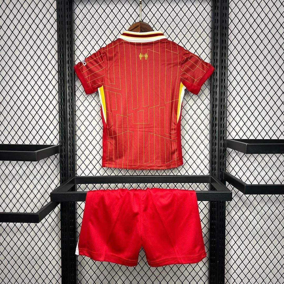 24-25 Liverpool Home Kid Kits Youth Apparels Football AAAAJersey Yupoo 16-28 5