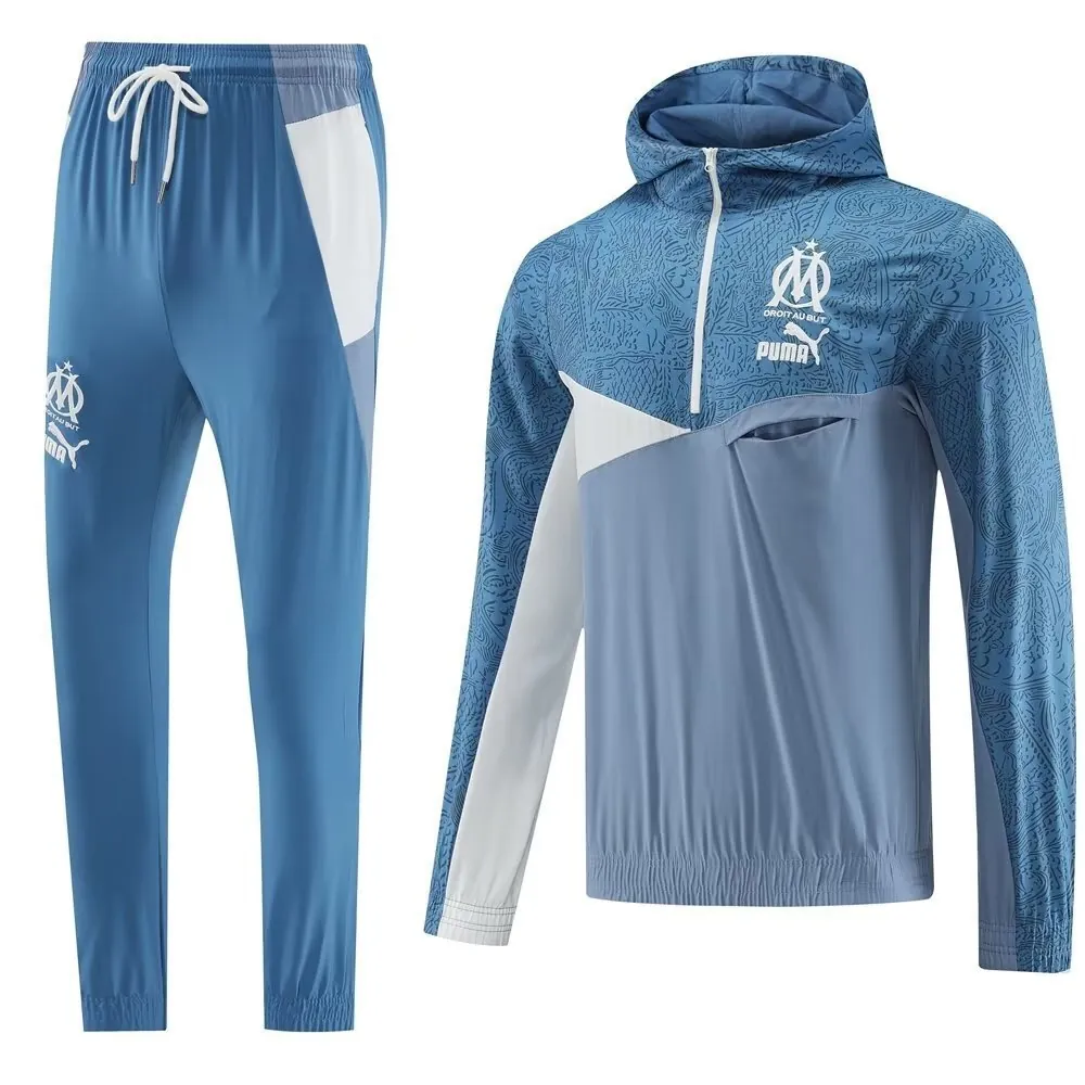 23-24 Marseille Hoodie Windbreaker Long Sleeve Training Suit Yupoo 3