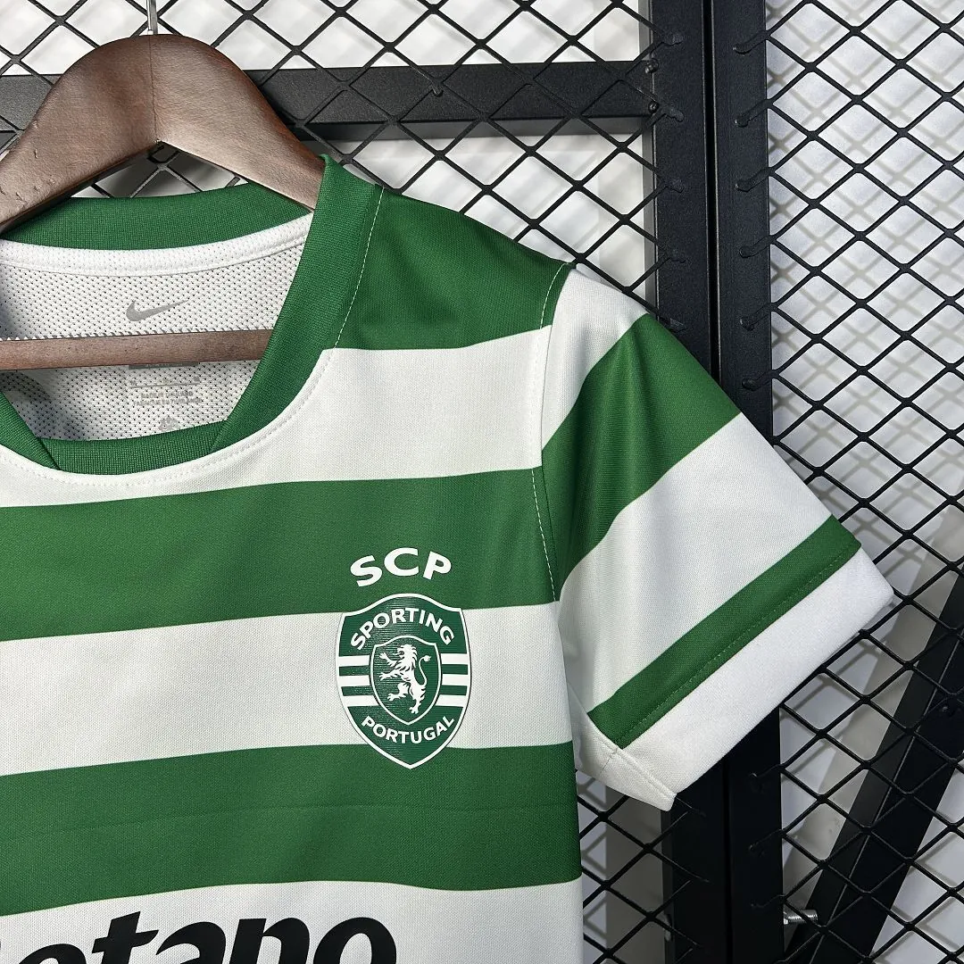25-26 Sporting Lisbon Home Women Shirt Lady Uniform Sino AAAAJersey Supply Yupoo 4