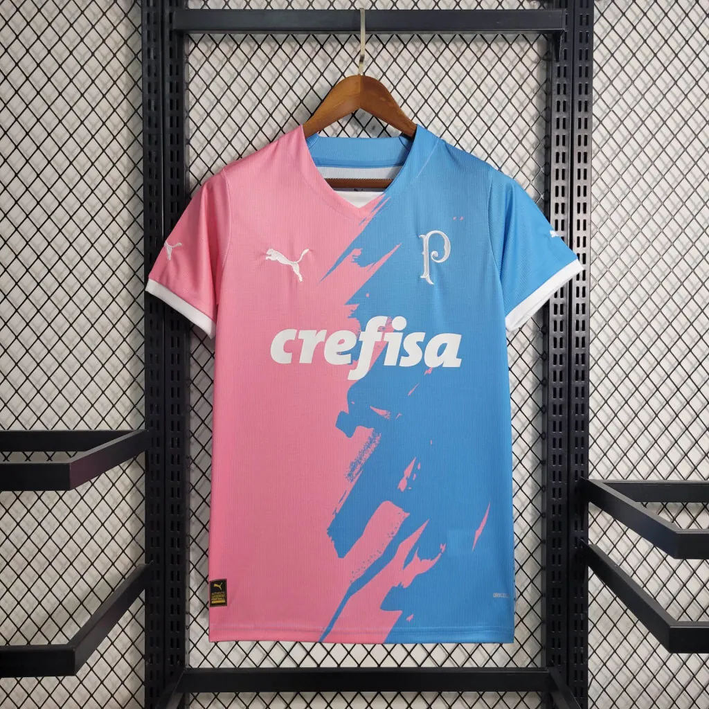 23-24 Palmeiras Special Edition Pink&Blue S-4XL Cheap Soccer Jerseys 11