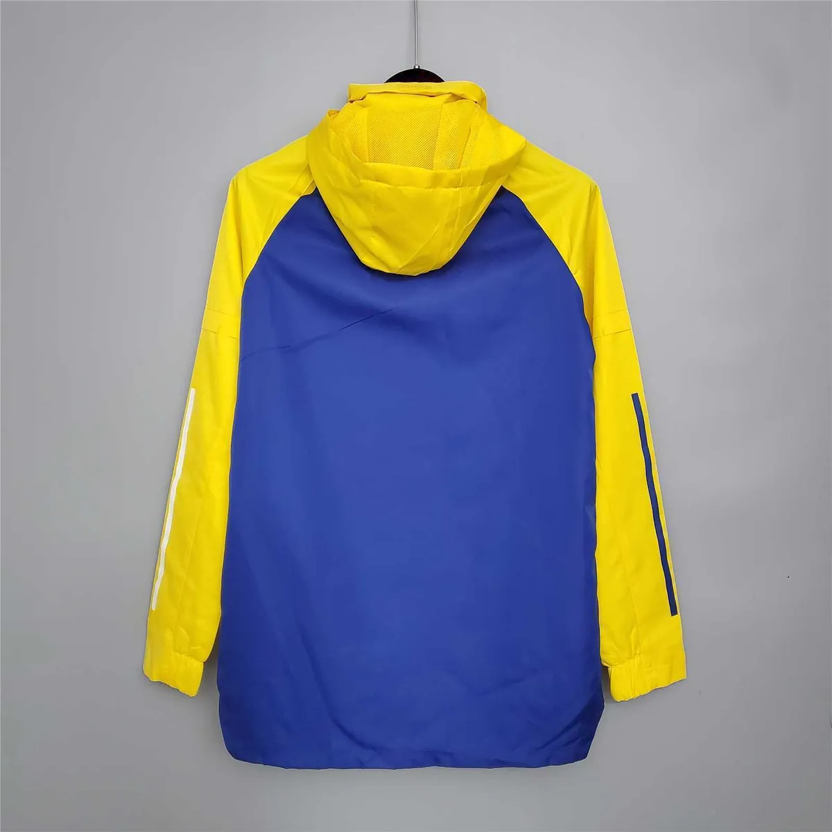 20-21 Boca Juniors Blue and Yellow Windbreaker 6