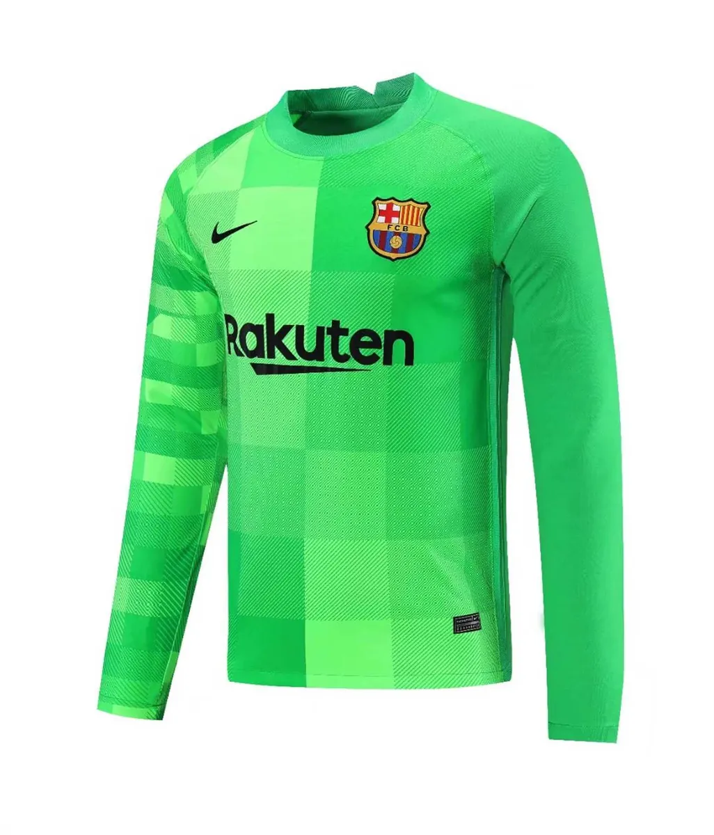 21-22 Barcelona green goalkeeper long sleeve 4