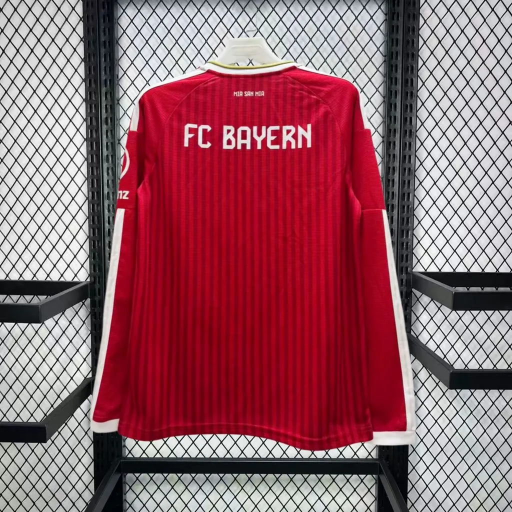 26-27 Bayern Munich Mens Home Kit Football Long Sleeve T-Shirt AAAAJersey Supply Yupoo 4 2