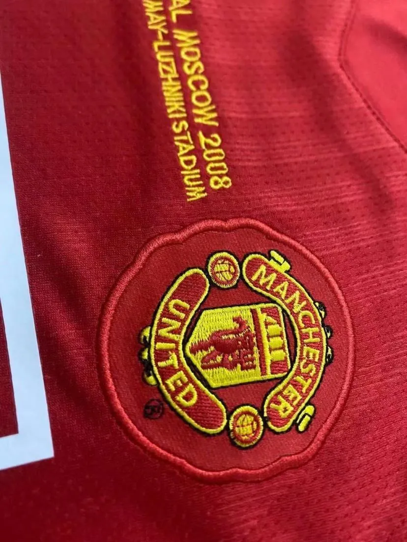 07-08 Manchester United Home Retro UCL final home kid kits 2