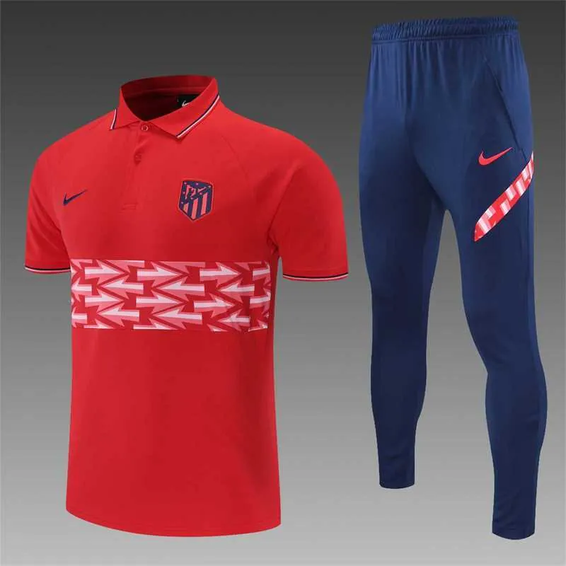 Atletico Madrid Polo red chest print 21