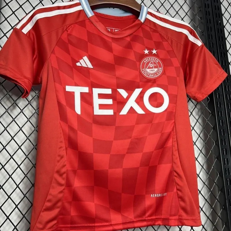24-25 Aberdeen F.C home Kid Kits Youth Apparels Football AAAAJersey Yupoo 5