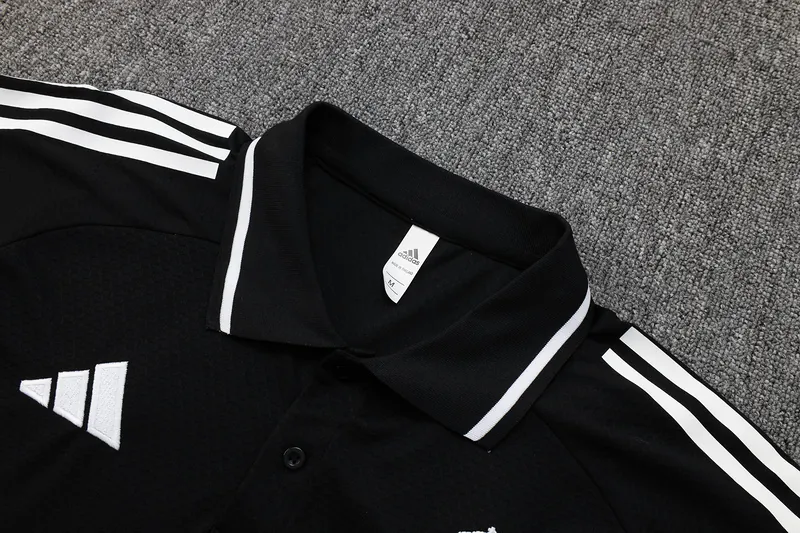 25-26 Real Madrid Polo Black Training Kits Football Tracksuits 2