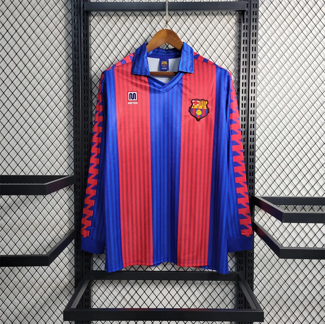 91-92 Barcelona home Long Sleeve 8