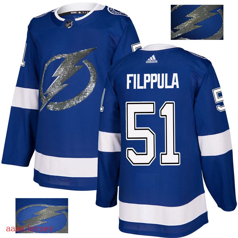 2018 Tampa Bay Lightning ice hockey jersey M-3XL 坦帕湾闪电队时尚亮片款冰球服 21