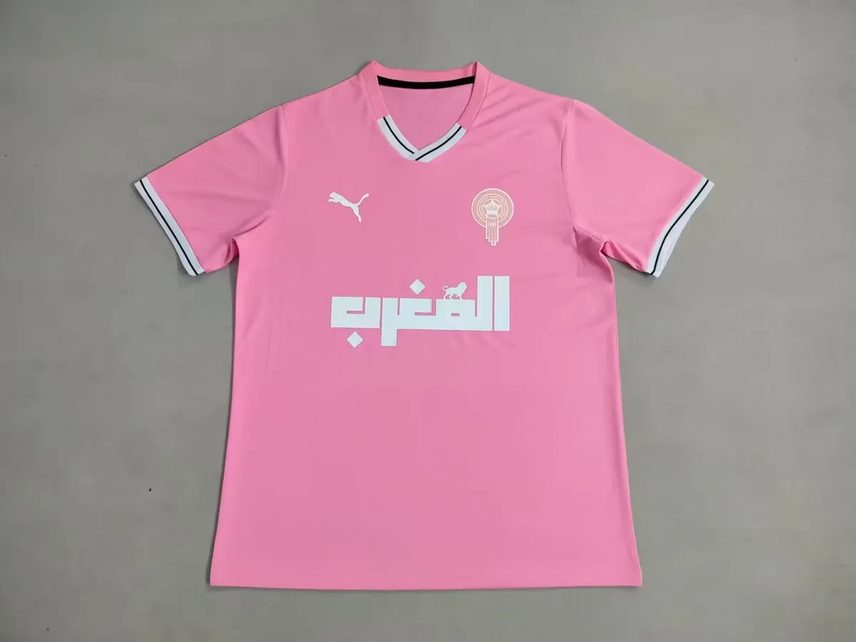 2025 Morocco Special Edition Kit été Pink Training Shirt Football Uniform AAAAJersey Dropship Y 2