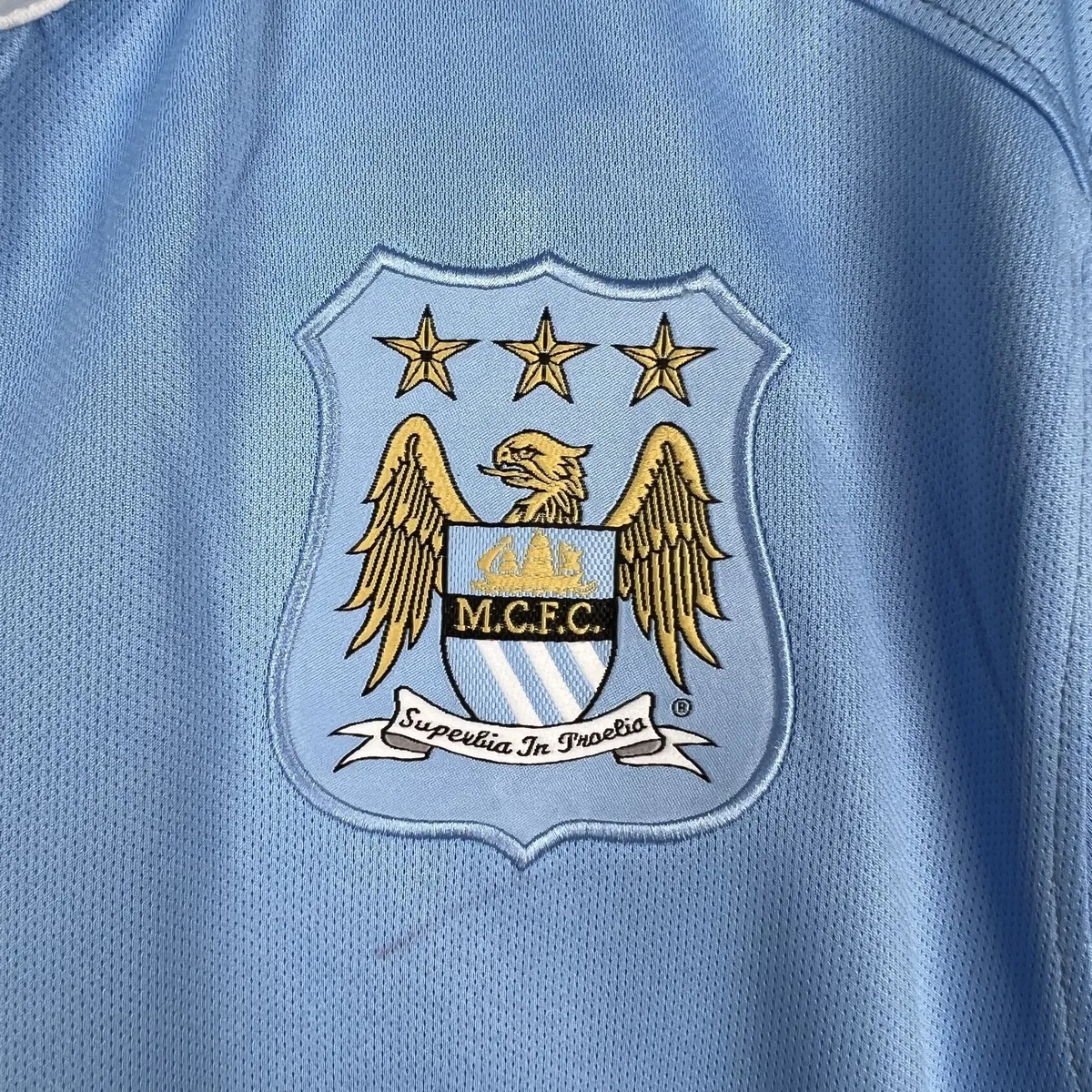 15-16 Retro Manchester City Home S-XXL Soccer Jersey 7