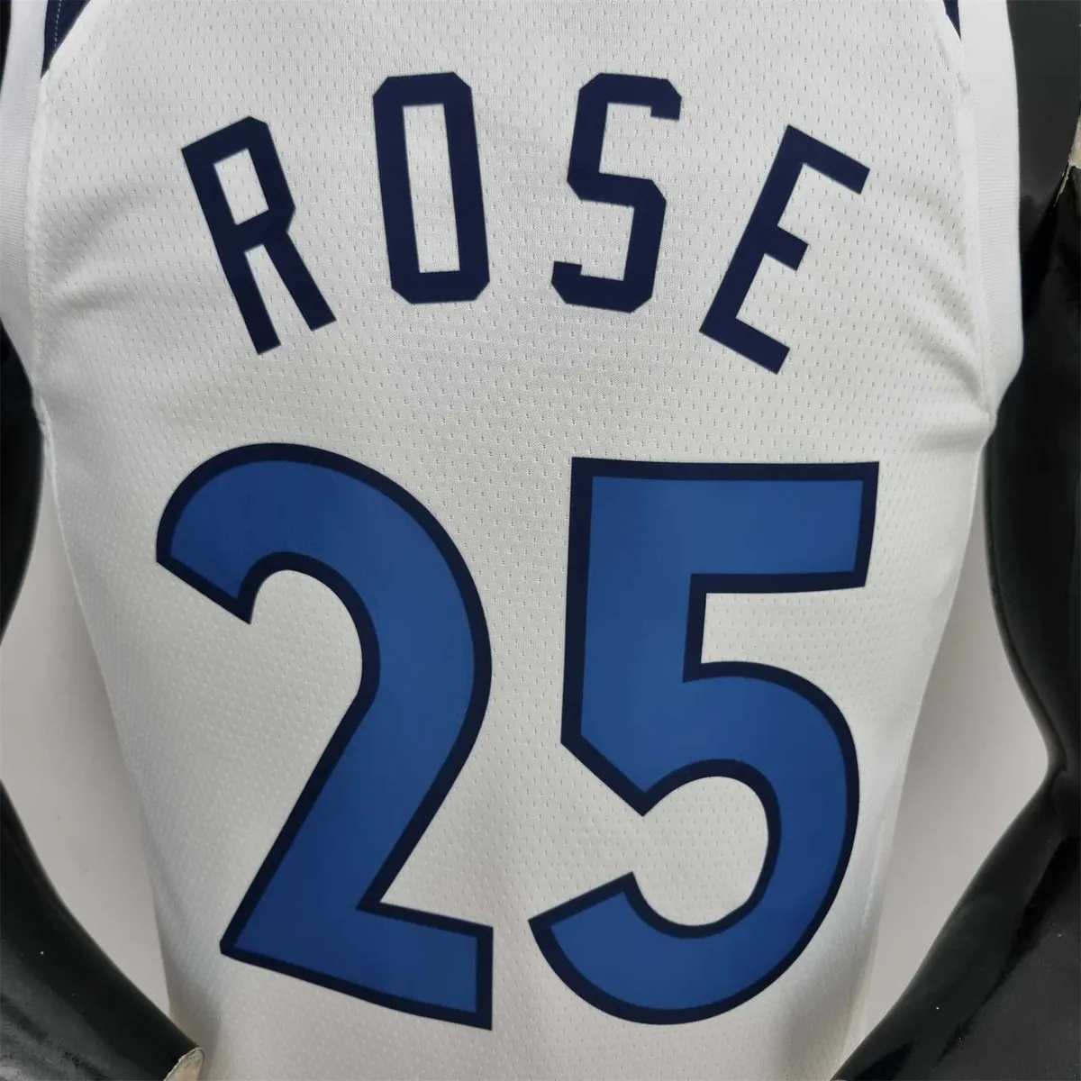 75th Anniversary Minnesota Timberwolves Rose #25 Royal White NBA Jersey 6