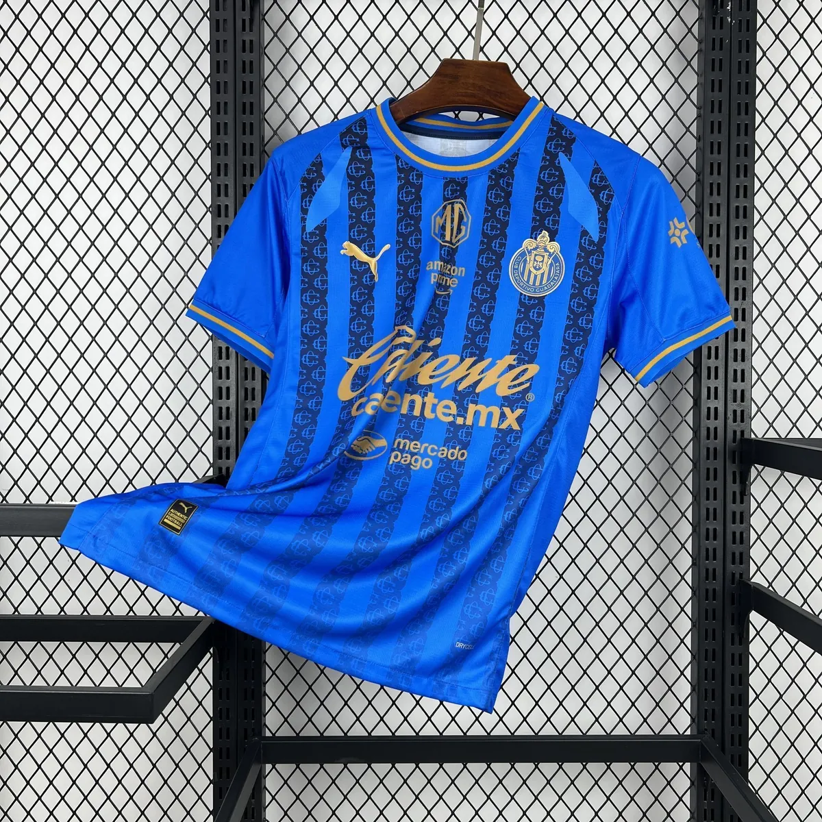 26-27 Chivas Mens Third Away Kit Football Blue T-Shirt AAAAJersey Supply Yupoo 4