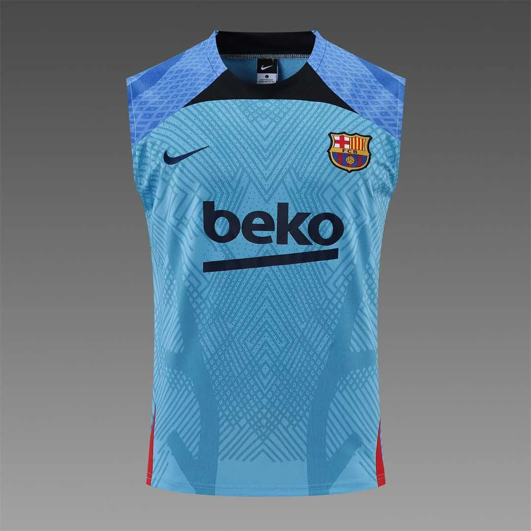 22-23 Barcelona vest training suit kit blue 7