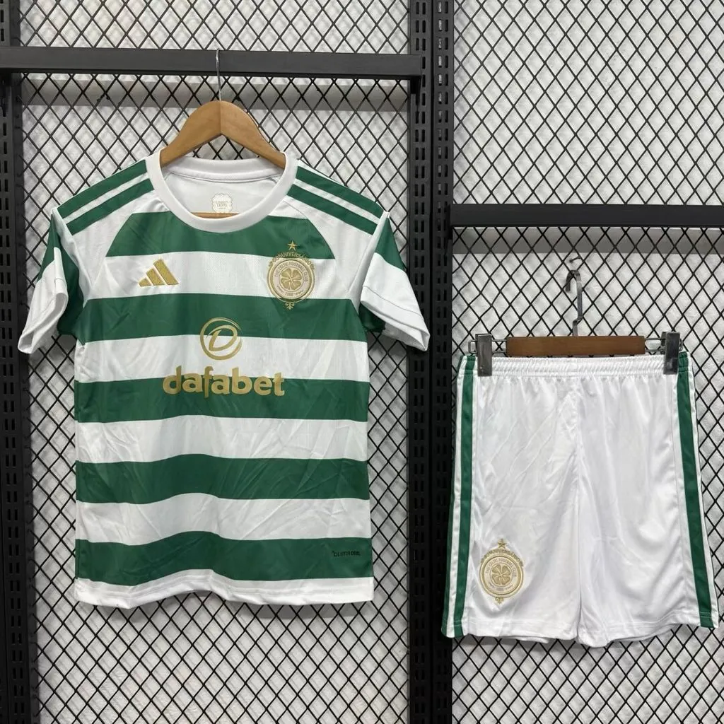 26-27 Celtic Home Kid Kits Youth Football Apparels AAAAJersey Supply Yupoo 4 1