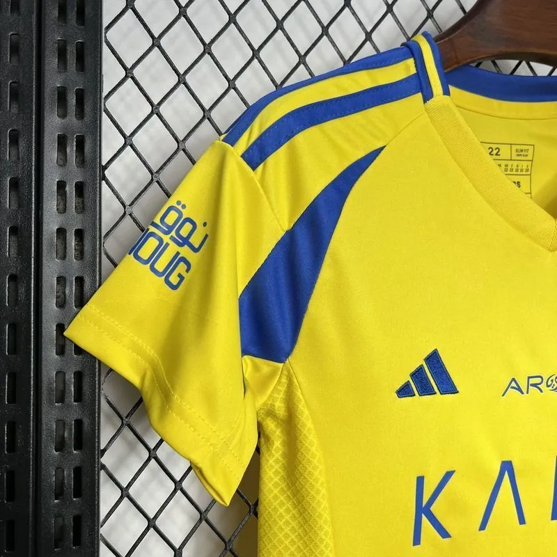 24-25 Al-Nassr Home Kid Kits Youth Apparels Sport AAAAJersey Yupoo 4