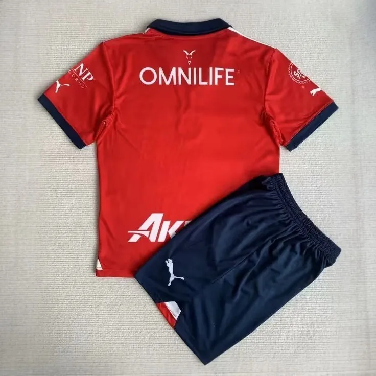 23-24 Chivas Guadalajara Kids Home Kits Cheap Jerseys Yupoo 1