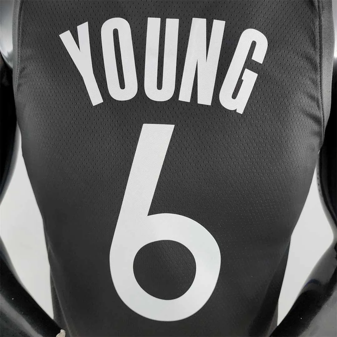 2020 YOUNG #6 Warriors City Edition Black and Grey NBA Jersey 5