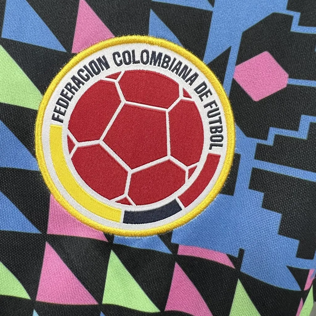 1990 Colombia Retro Mens Goalkeeper Kit Football Shirt AAAAJersey Supply Yupoo 5 2