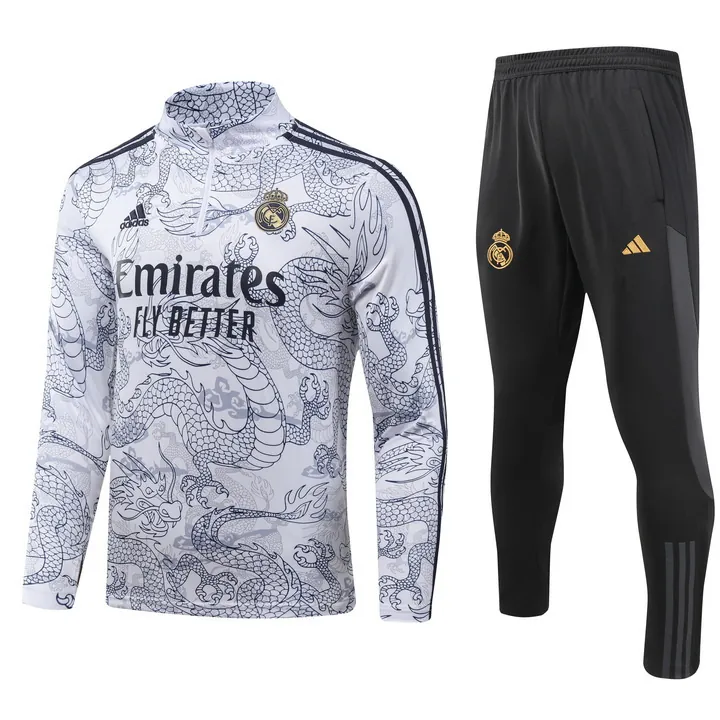 23-24 Real Madrid Long Sleeve Kits Dragon Special Training Suits Soccer Jerseys Yupoo 4